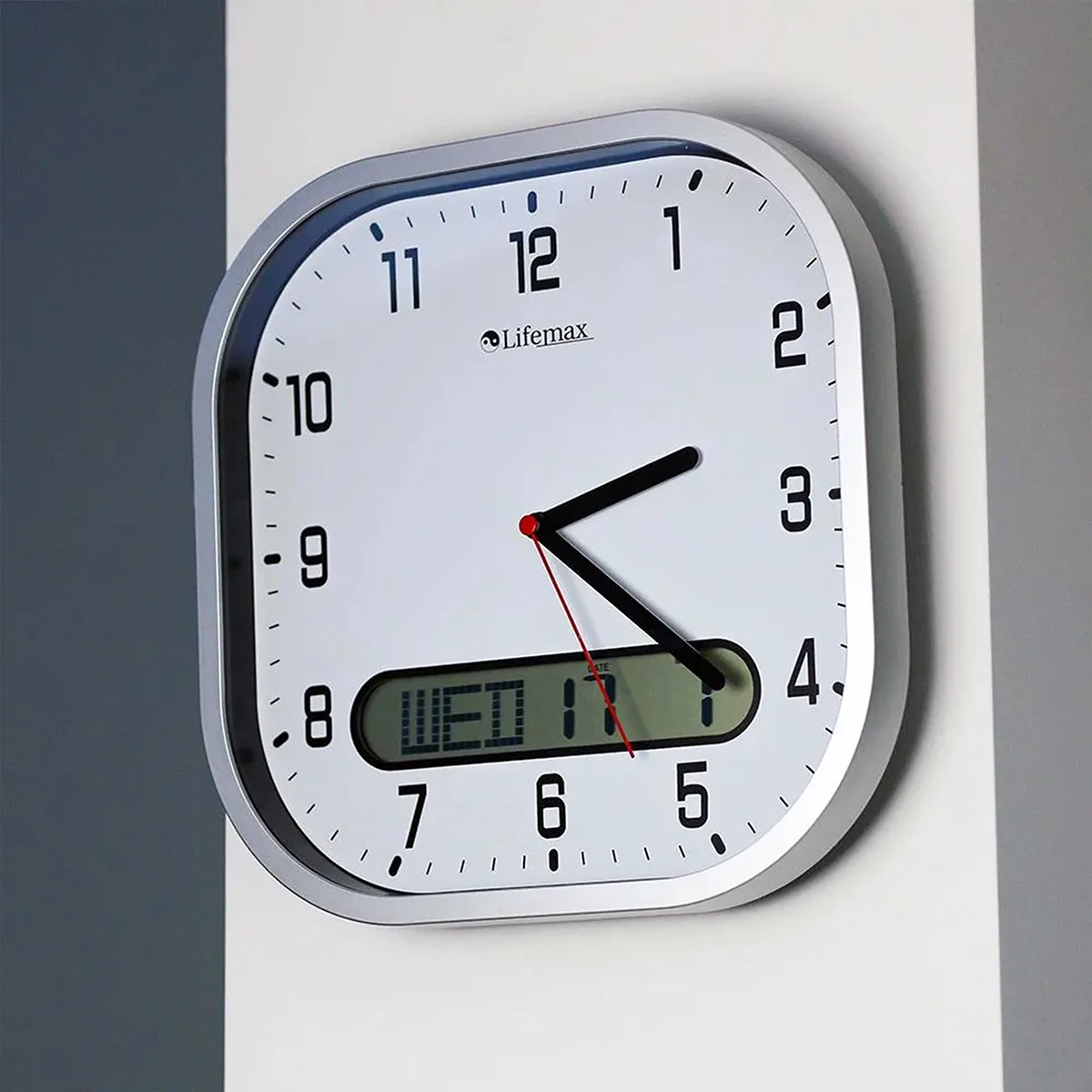 Clear Visual Wall Clock on Wall.jpg